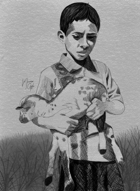 Pencil sketch Yemeni heritage