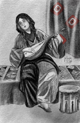 Pencil sketch Yemeni heritage