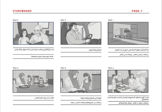 Storyboard sheet